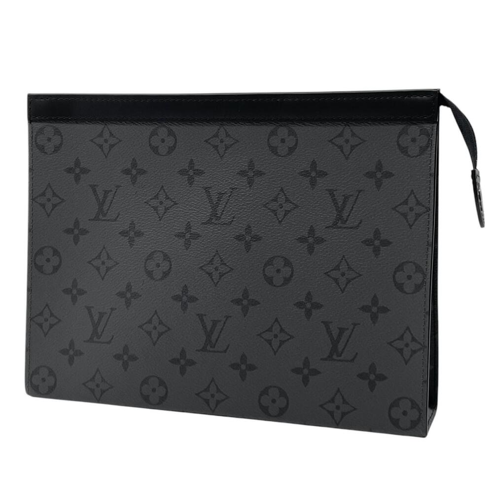 LOUIS VUITTON Pochette Voyage Shoulder Bag Monogram Eclipse Black